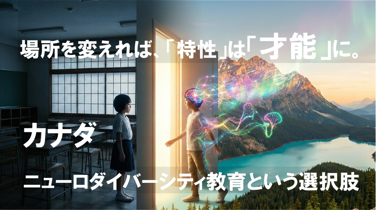 「場所を変えれば、その『特性』は『才能』になる。 〜GIERIが提案する、カナダ・ニューロダイバーシティ教育という選択肢〜」